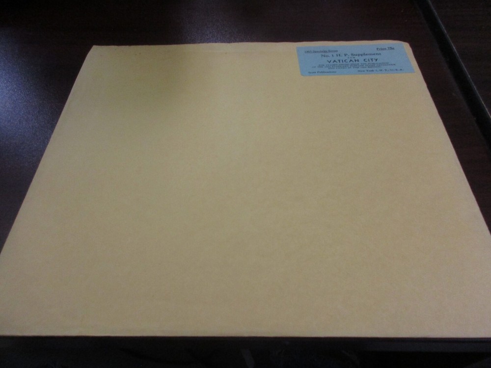 "SCOTT" VATICAN CITY #1 H.P. SUPPLEMENT  1965 W/FREE SHIPPING!!