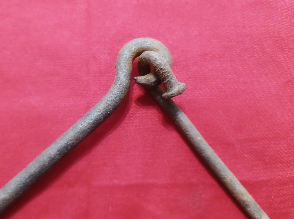 Rusty Cast Iron Gate Or Barn Hook Steampunk