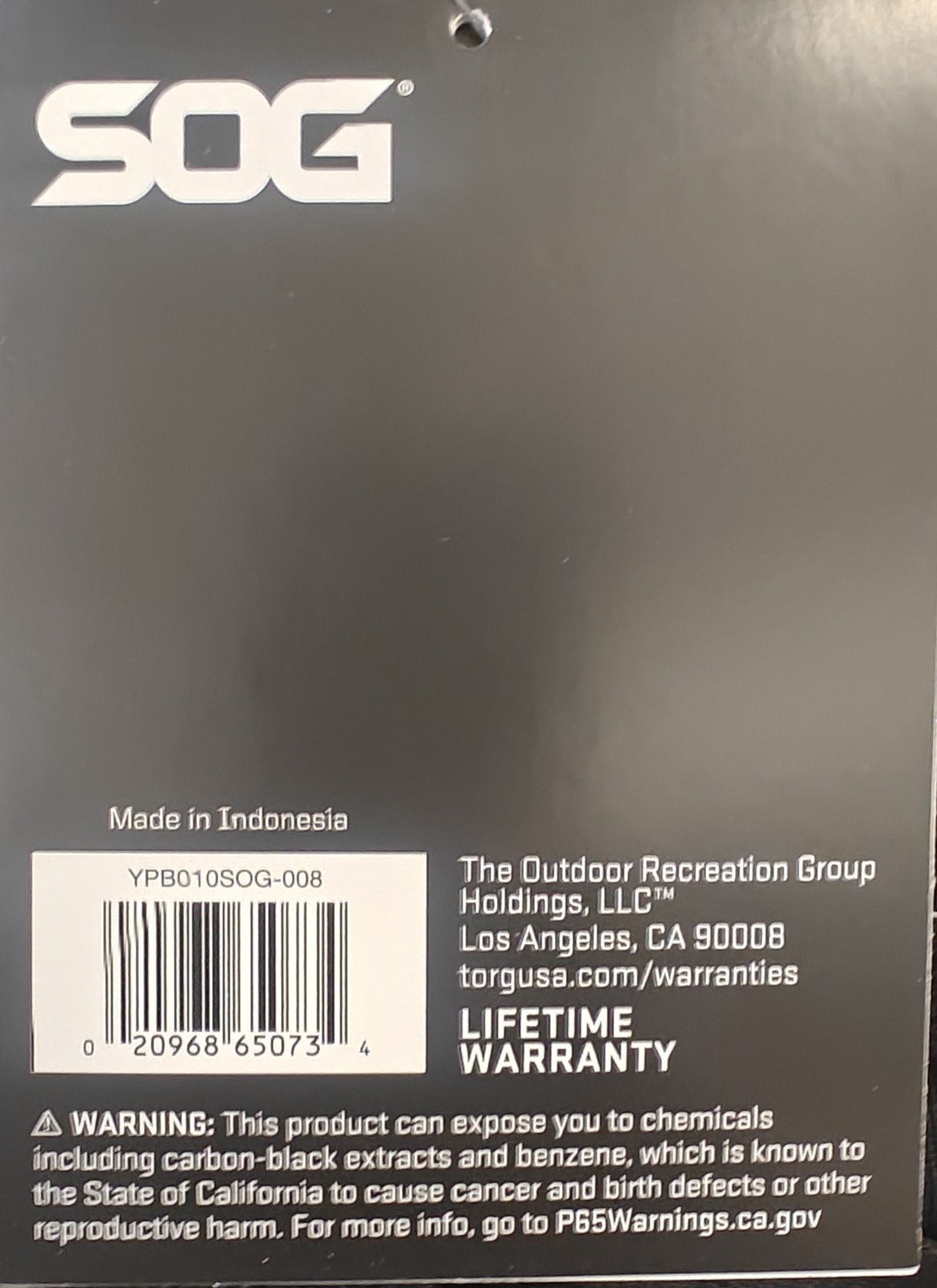 Backpack SOG Transit Black 18,5 L