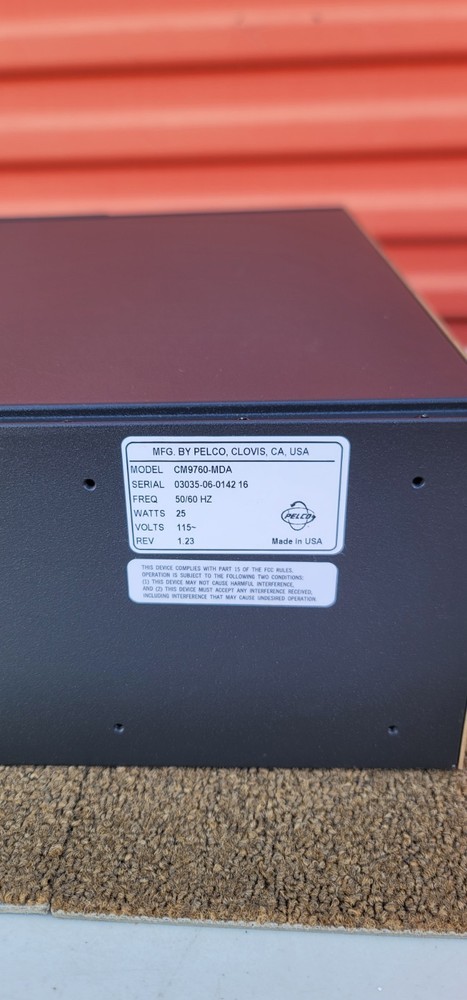Pelco CM9760-MDA Master Distribution Amplifier