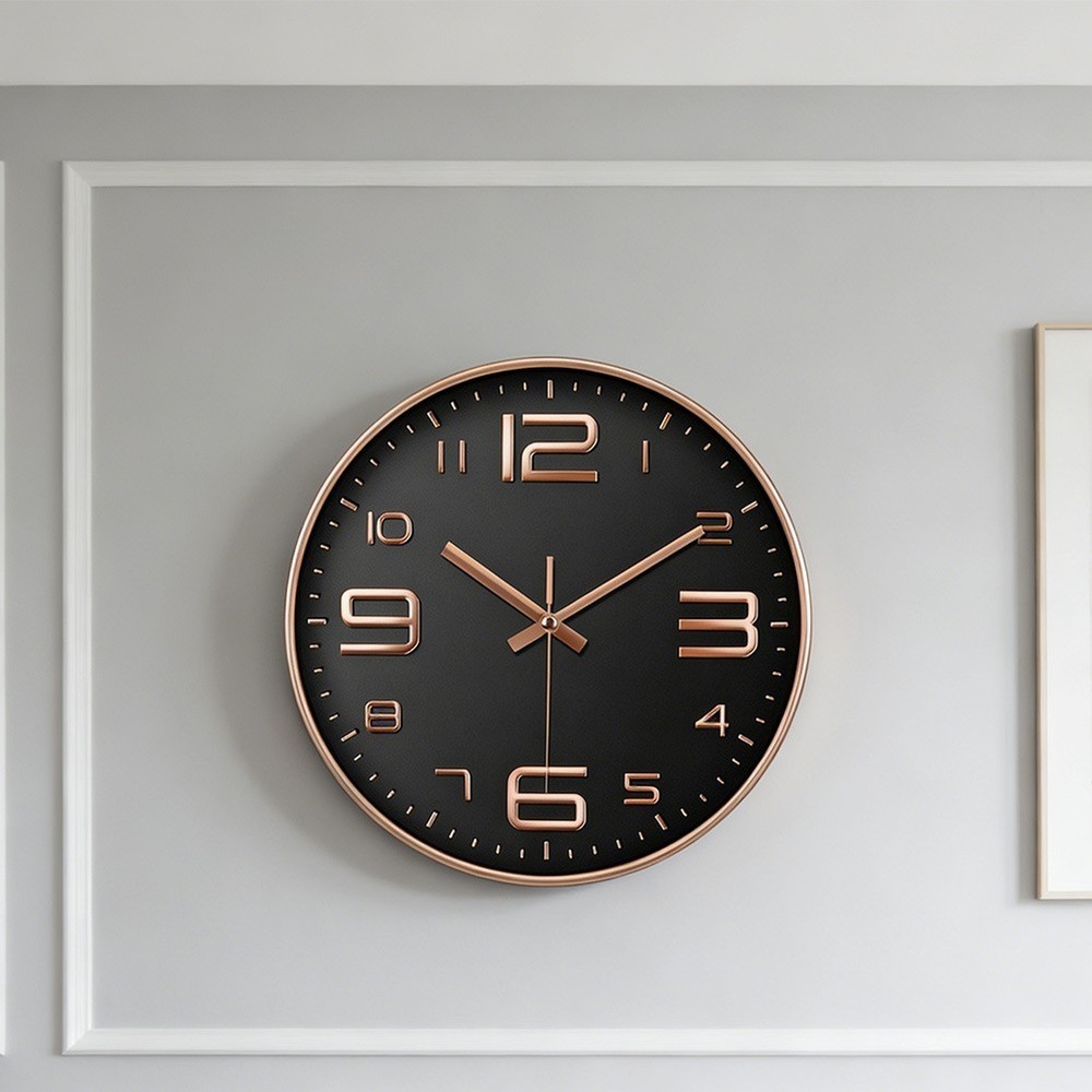 30cm Wall Clock Silent Quartz Operation Stylish Design for Home Office