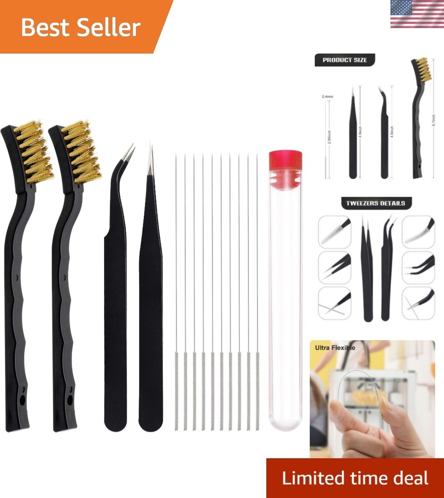 3D Printer Nozzle Cleaning Kit - 10 Precision Needles for Ultimate Maintenance