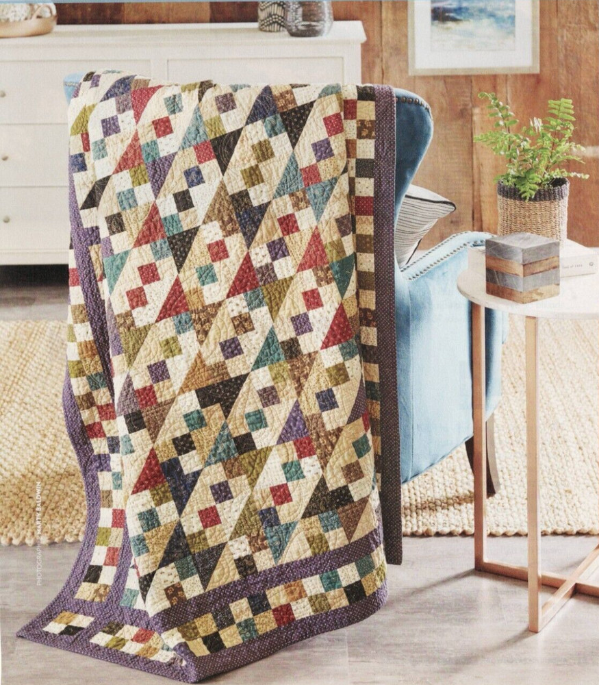 Jake's Ladder Quilt Pattern Pieced JS