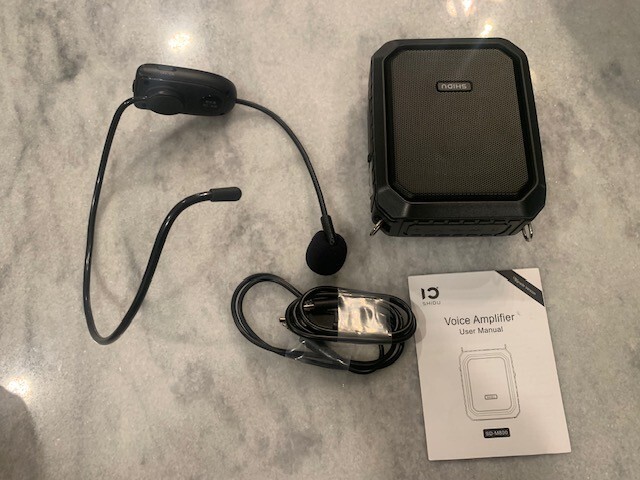 Voice Amplifier Speaker with Wired Mic Headset