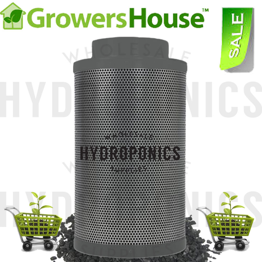 Growers House Carbon Inline Filter(s) 4", 6", 8" 200-750 CFM Scrubber- Pick Size