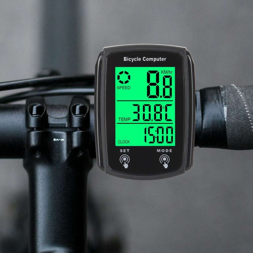 Bike Bicycle Speedometer Cycle Digital Odometer Computer Waterproof LCD Wired US