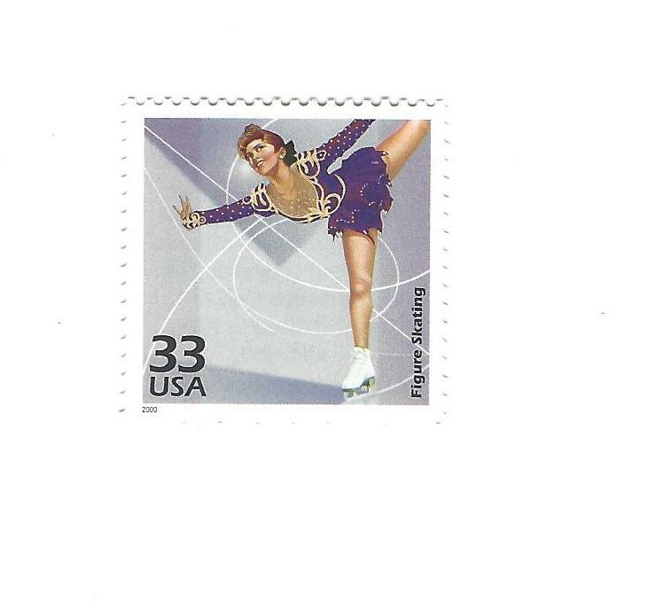 STAMP US SCOTT 3190e "Figure Skating" 33 CENT 2000 MNH