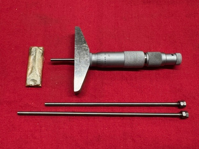 Helios 0-3" Depth Micrometer Vintage - Never Used!