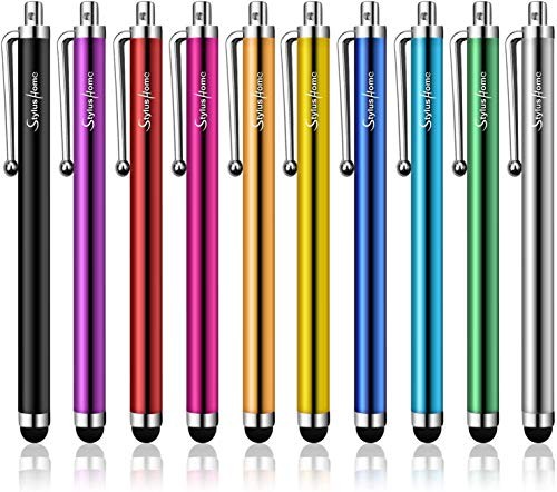 Stylus Pens for Touch Screens, 10 Pack High Precision 10 multi-colored
