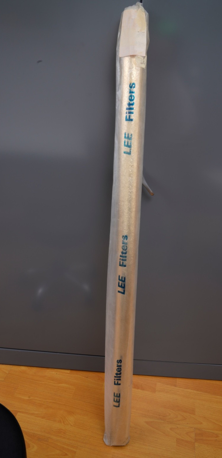 Lee #272 60" long Soft Gold Reflector - 12ft Roll partial roll 60% bead board