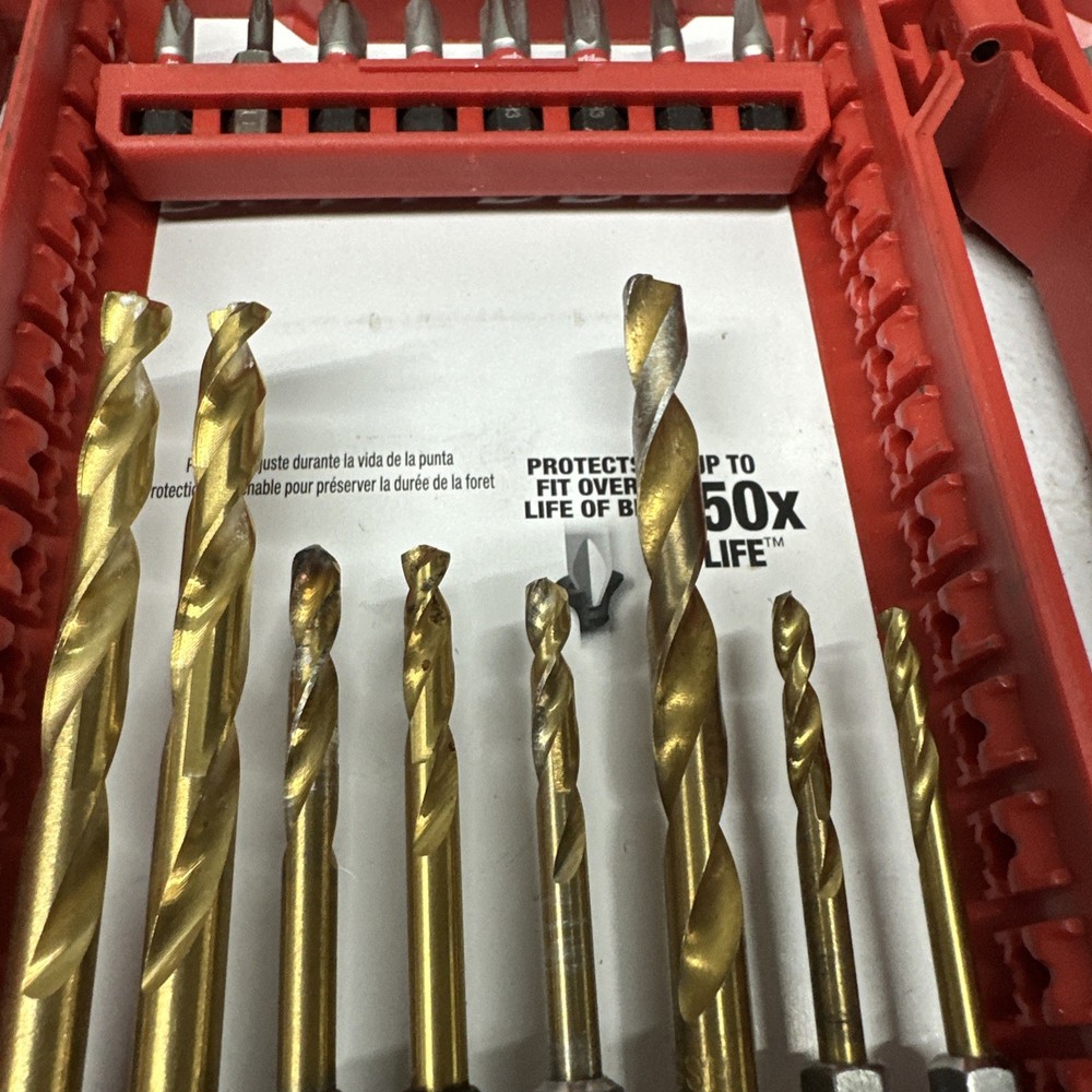 Milwaukee Impact Socket 3/8 , Drill Bits Titanium , Charger,Diablo Lot