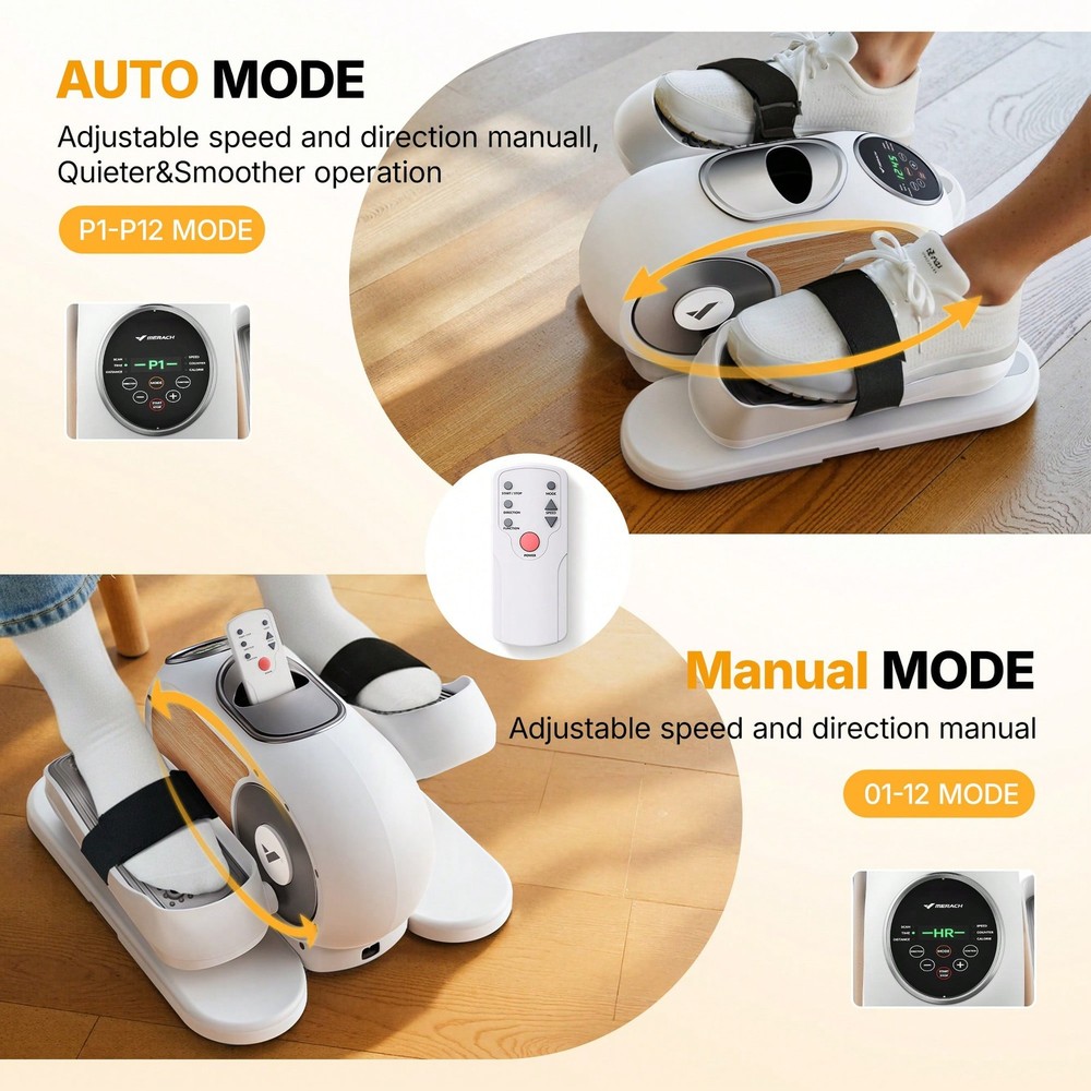 MERACH Mini Elliptical Machine For Home, Mini Steppers For Exercise-FGQA
