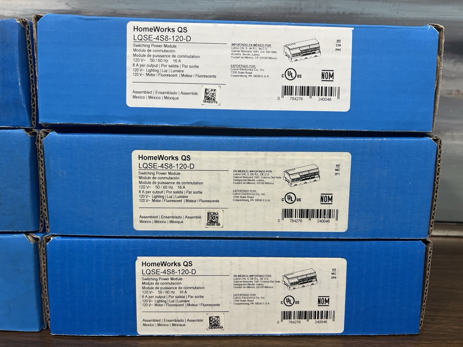 Lutron HomeWorks QS LQSE-4S8-120-D Switching Power Module - ( PRICE FOR 1 UNIT