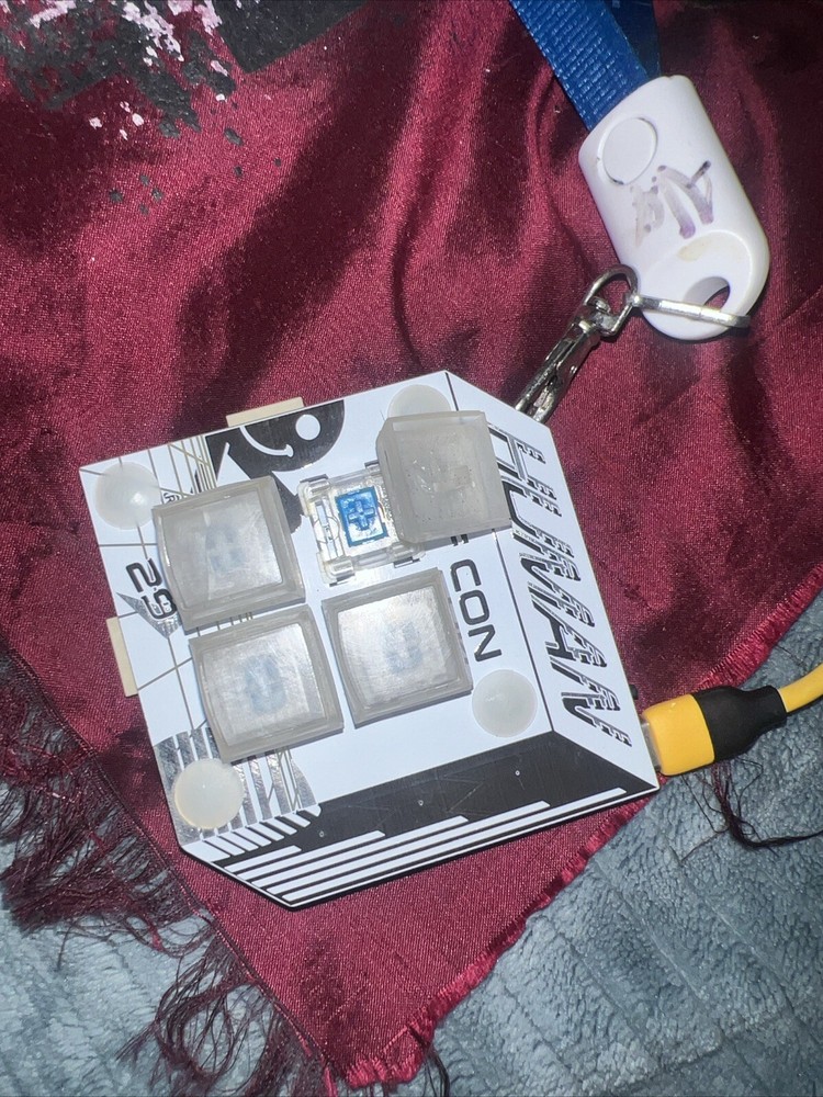 DEFCON BADGE Defcon 29 2021(working W/leds) *missing a easily replacable key or2