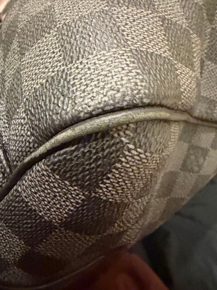 LOUIS VUITTON Damier Tote Bag Gray