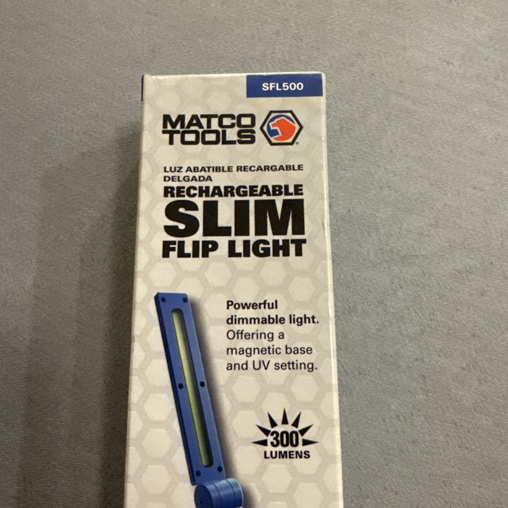 Matco Tools Slim Rechargeable Light With UV - SFL500
