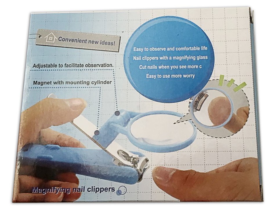 Nail Clipper with Magnifying Glass