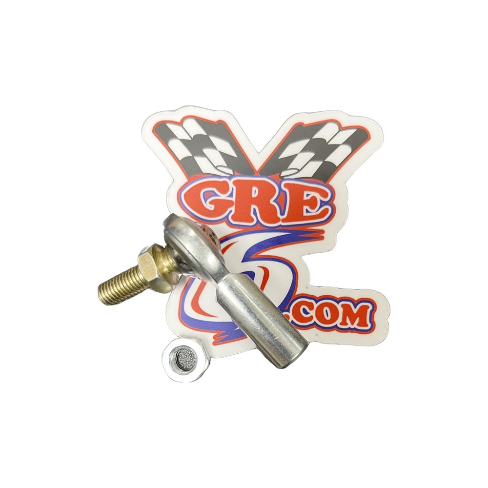 1/4" Female Heim Joint/Rod End with Stud and Jam Nut