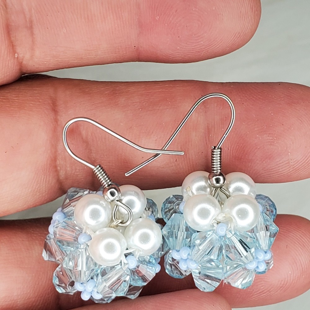 Multi Colored Beaded Earrings Drop