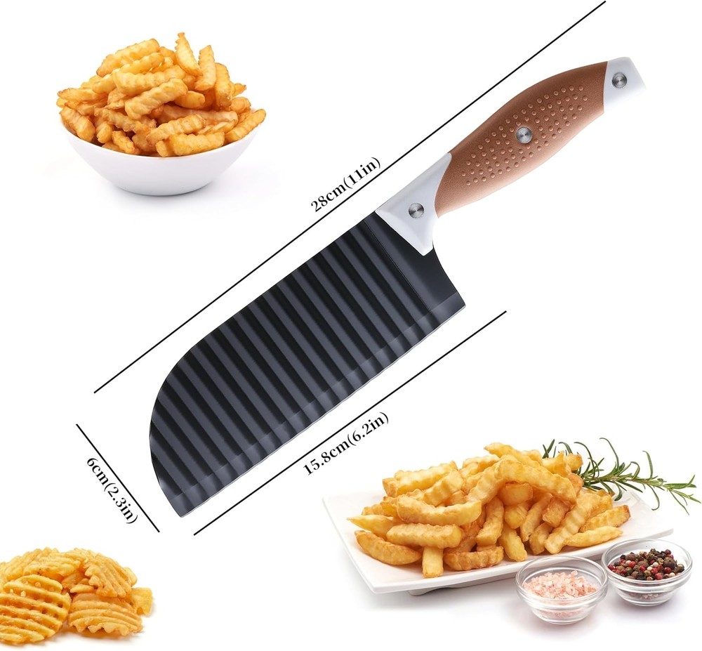 Crinkle Cut Vegetable Knife Stainless Steel