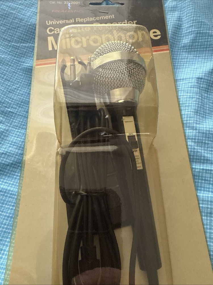 Realistic 33-2001A Dynamic Mike Cassette Recorder Microphone