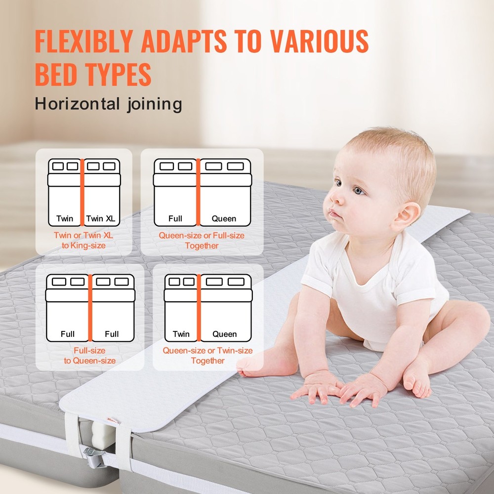 Bed Bridge, King Bed Converter Kit, Split King Gap Filler for Adjustable Bed M