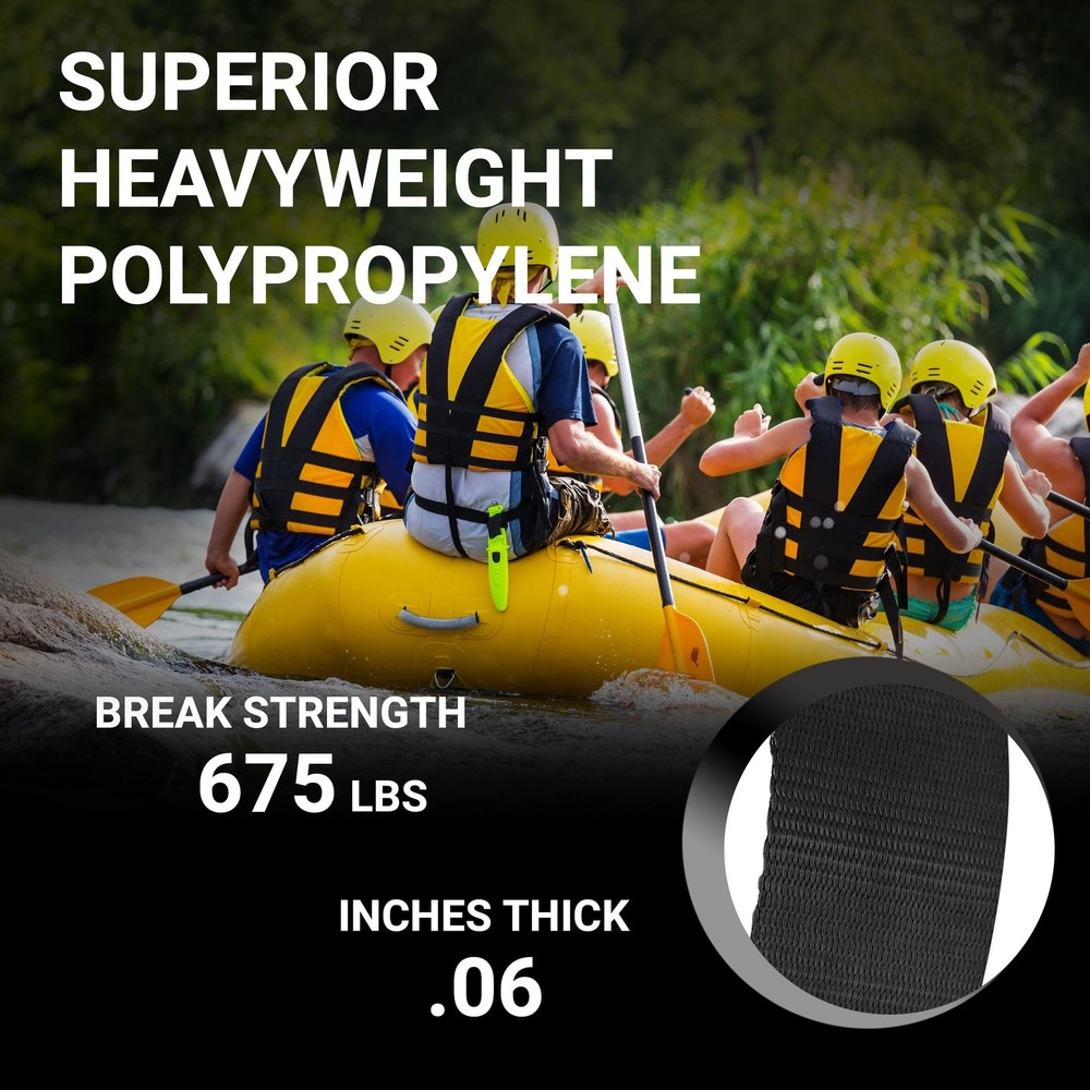 Strapworks Heavyweight Polypropylene Webbing - Heavy Duty Poly Strapping