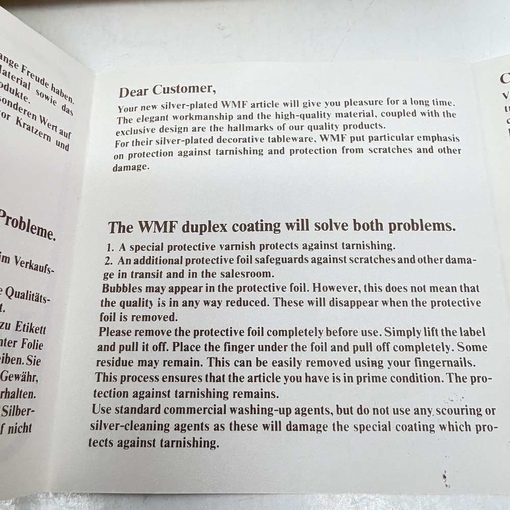 WMF Augsburger Gilde EP Vtg Brass Candy/Trinket Dish Gebackschale Germany Boxed