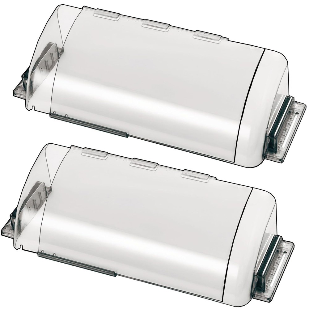 2 Pack Adjustable Air Vent Deflector, 9”-15” Transparent – 2 PACK