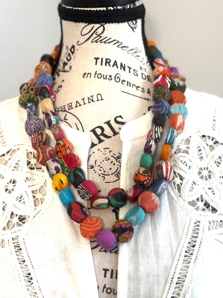 Kantha Pastille Necklace