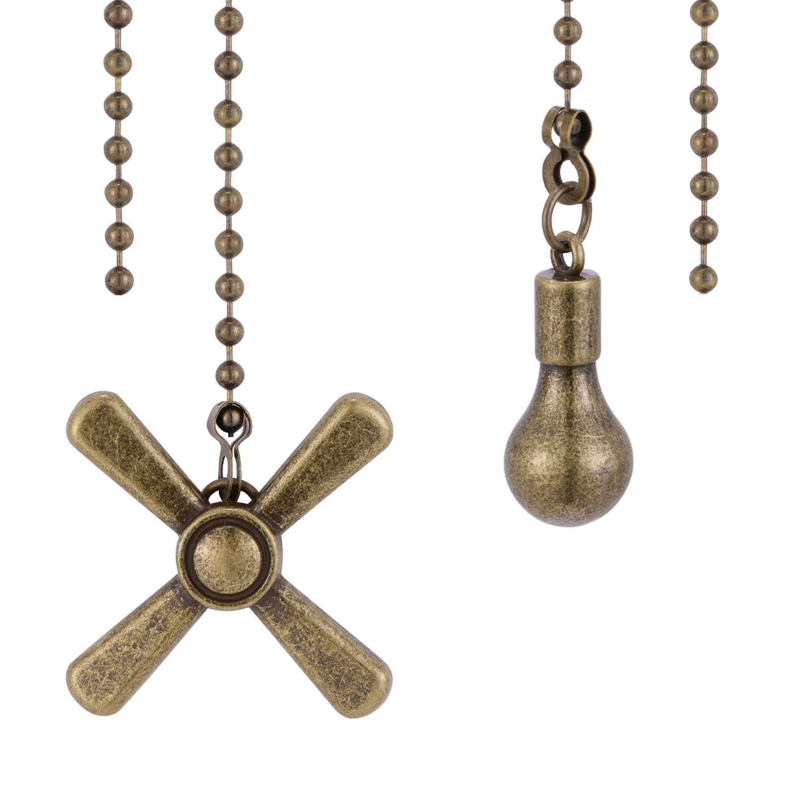 Kelduemi Ceiling Fan Pull Chain Ornaments, 13.6 Inches Fan Pulls Extension