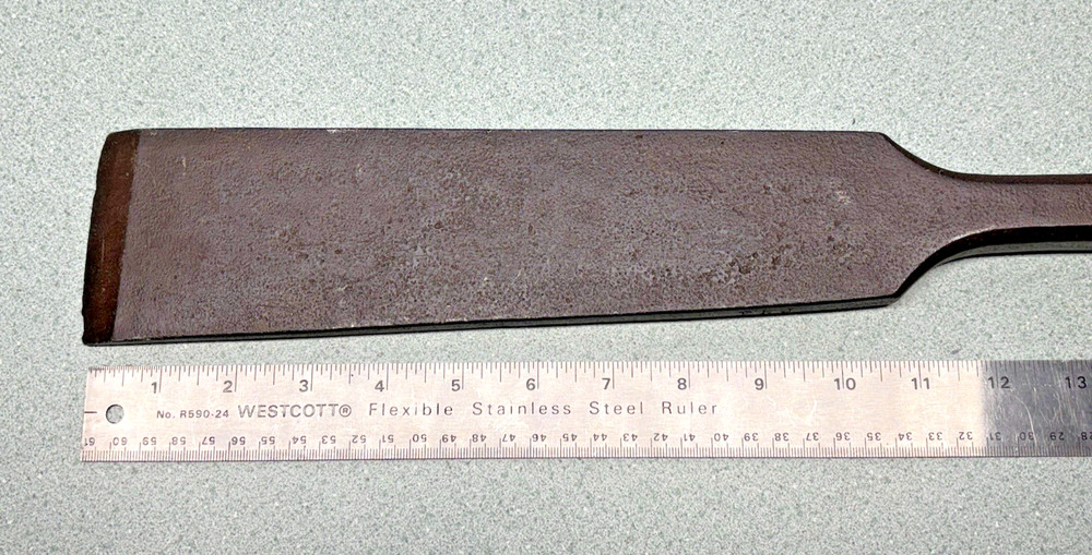 Antique Signed Blacksmith Hand Forged Siding Slick Chisel Wood Shingle Tool