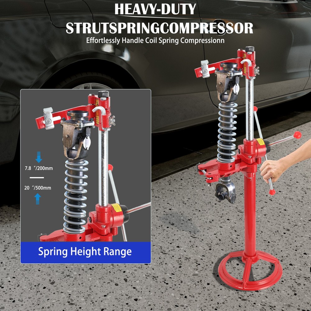 Auto Spring Compressor Hand Operate 20 Inch Max.Height Strut Coil Spring Press