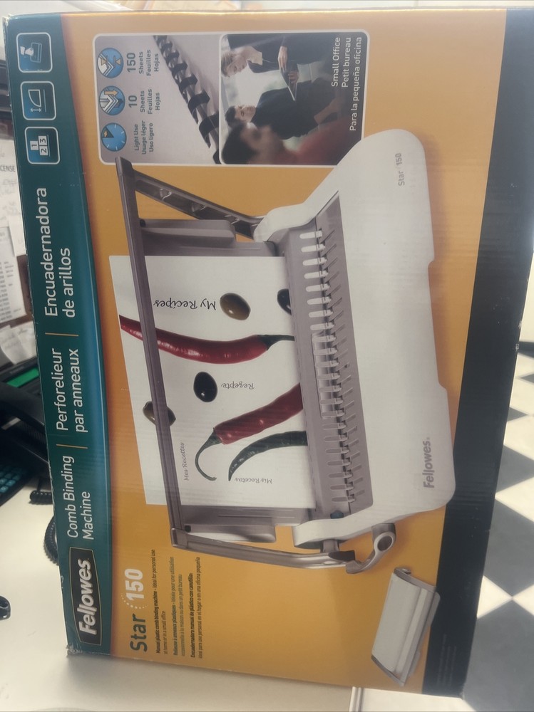 Fellowes Star 150 Manual Comb Binding Machine