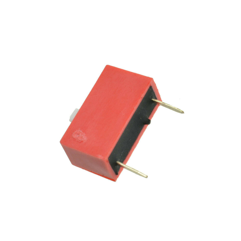 10Pcs Slide Type Switch Module 1-Bit 2.54mm 1 Position Way DIP Red Pitch