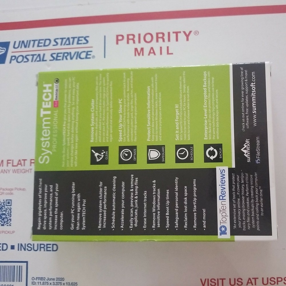 New Summitsoft SystemTech Professional Plus Backup ST Factory Sealed