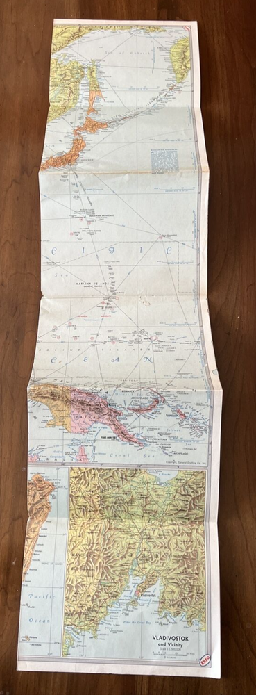 Esso War Map III Featuring The Pacific Theater