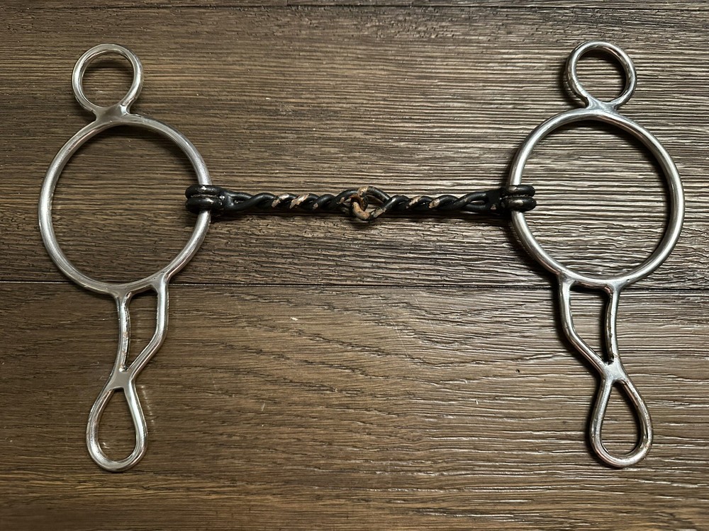 Horse Tack - 5” Twisted Wire Snaffle Gag Bit