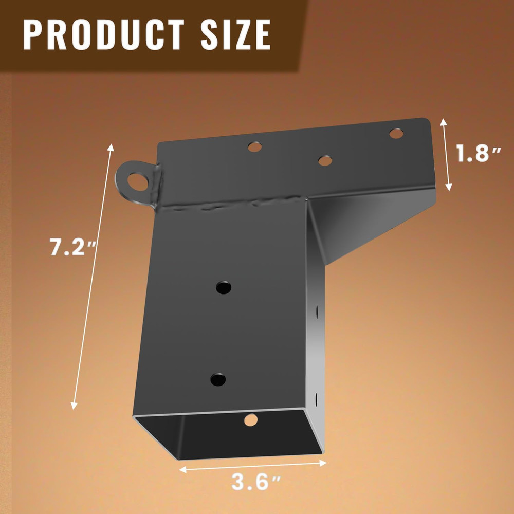 4 Pcs Deer Stand Brackets 4X4 Deer Blind Brackets Compound Angle Platform Bracke