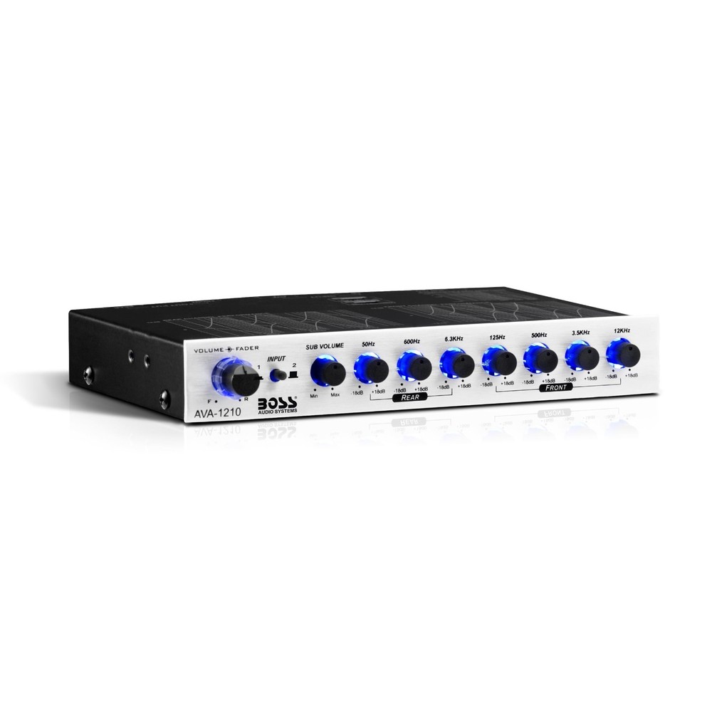7-Band Car Equalizer Pre-Amp with Gold-Plated Outputs & DSP Processor, Audio Con