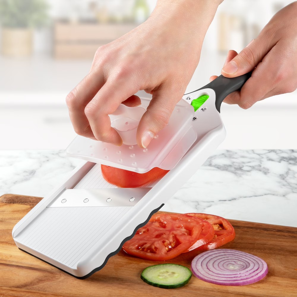 PrepSolutions Stainless Steel Blade Easy Adjustable Mandolin Slicer