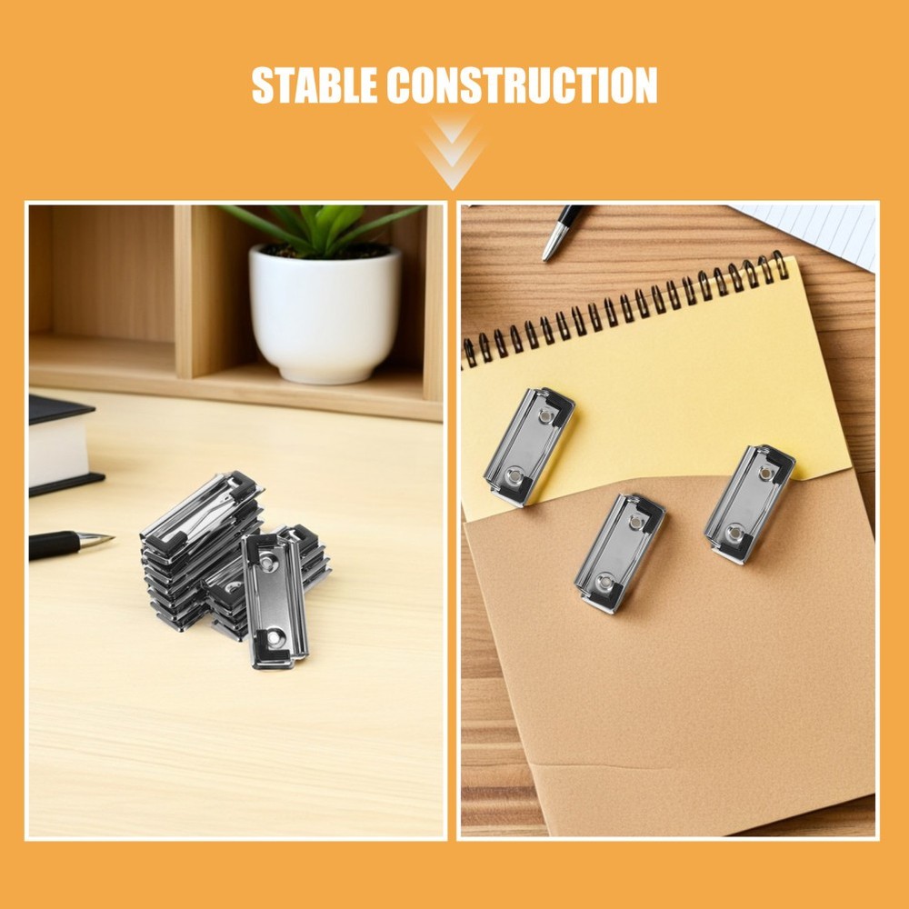30 Pcs Clipboard Clips Mountable Clipboards Replacements for Office