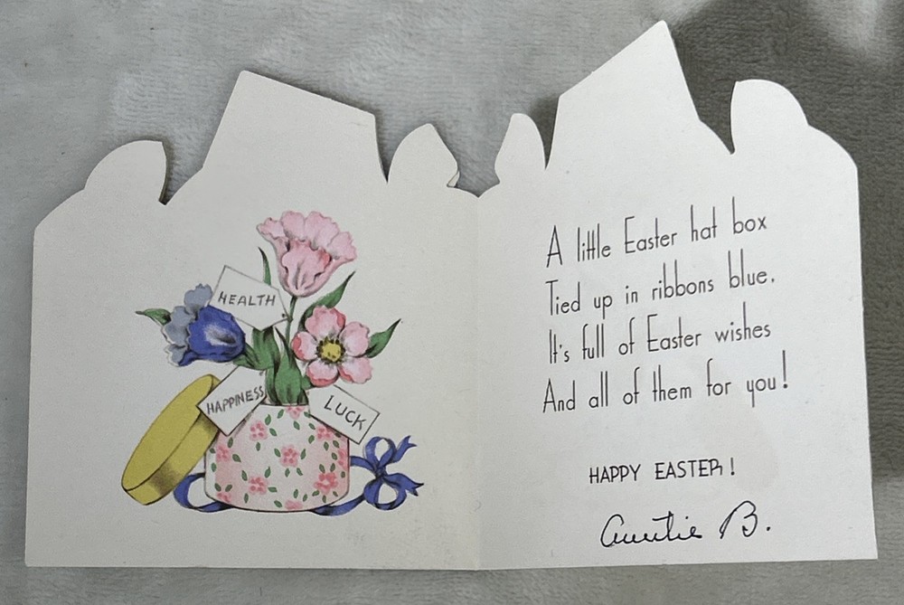 Vintage Easter Cards 1947 Hallmark Stanley Bunny
