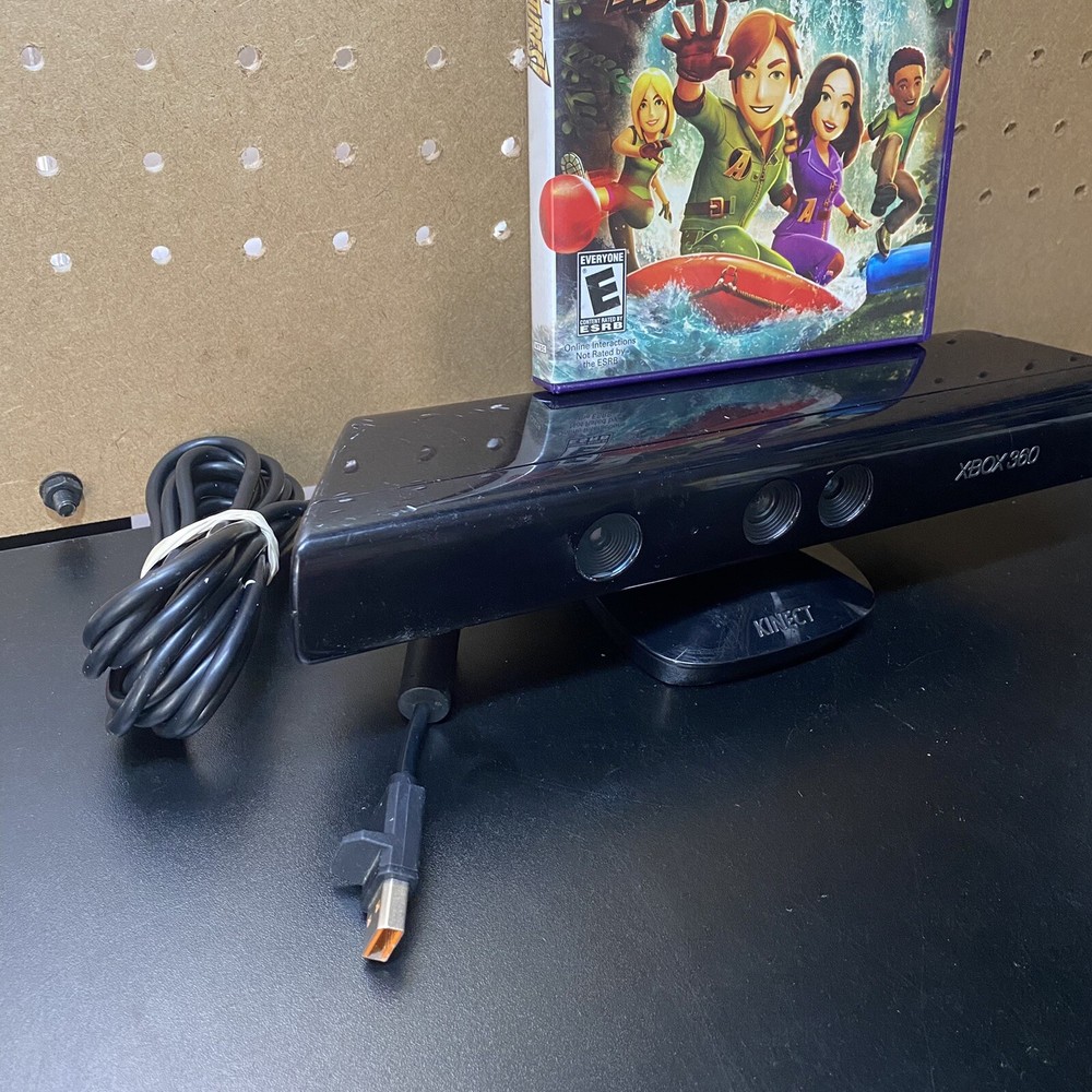 Microsoft Xbox 360 Kinect Motion Sensor Bar Black & Kinect Adventures Bundle!!