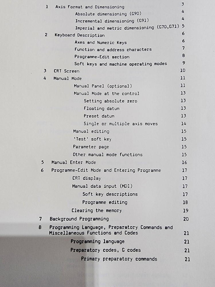 Anilam Series GL Programming Manual