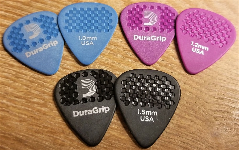 D'Addario Planet Waves DuraGripa1, 2-1.5, 2-1.2, 2-1.0   6 Picks