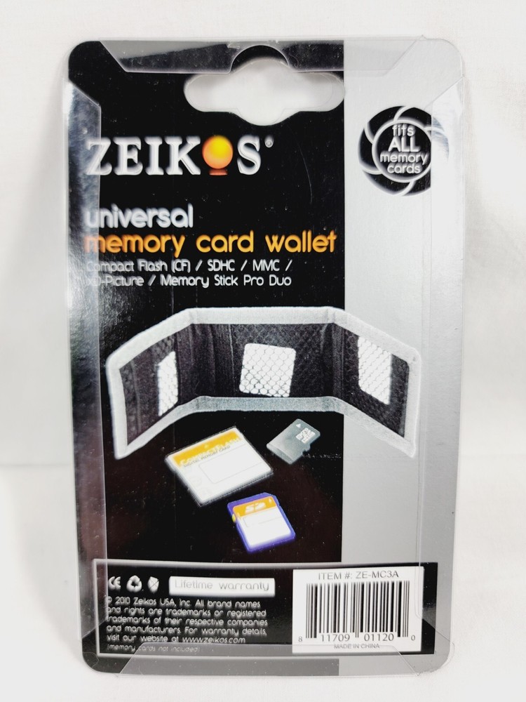 ZEIKOS Universal Memory Card Wallet