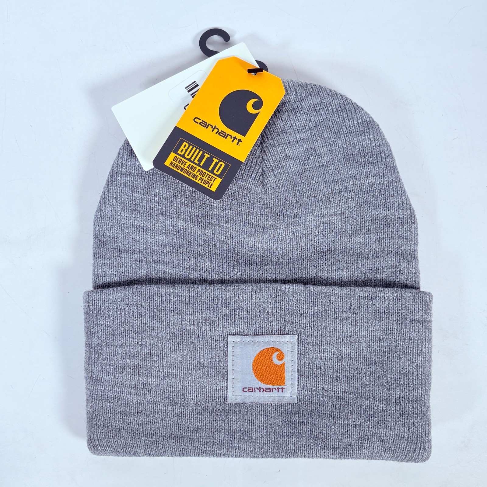 Carhartt A18 Knit Cuffed Beanie Hat Heather Grey One Size New with Tags