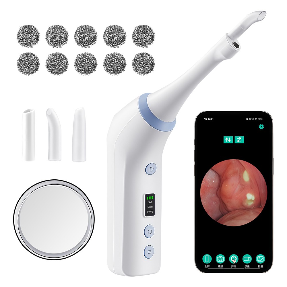 Electronic Visible Tonsil Stone Remover with 300K HD Camera Tonsil Cleaner Kit