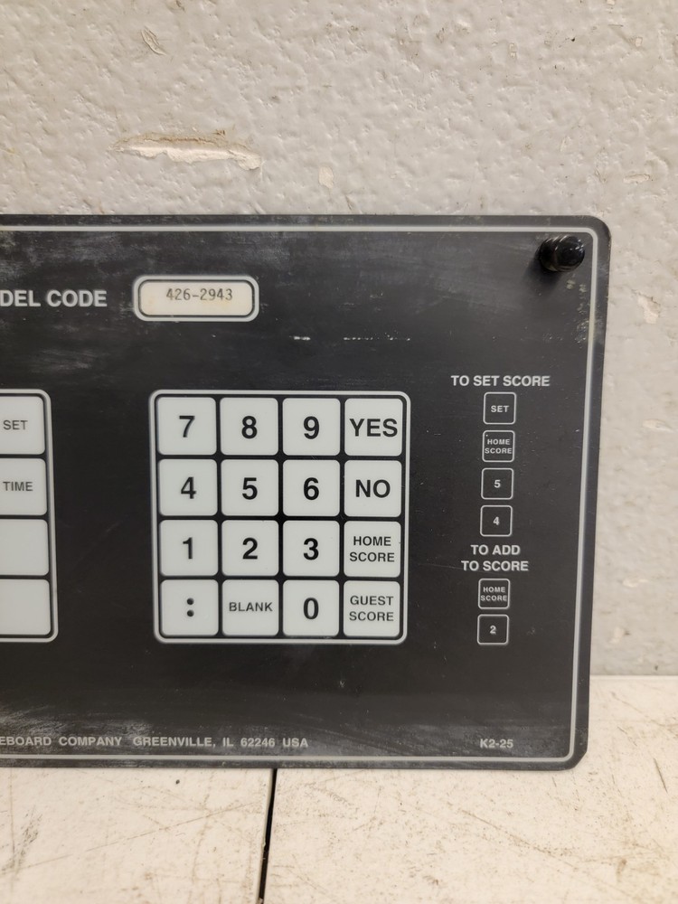 Nevco Scoreboard Controller Operator Football Button Overlay Model 4262943.